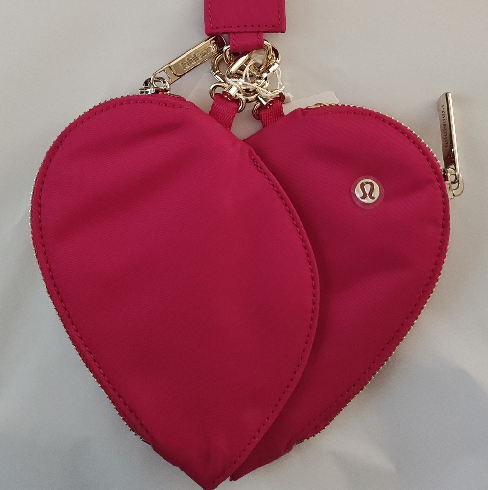 lululemon athletica Pink Heart-Shaped Women's Bag